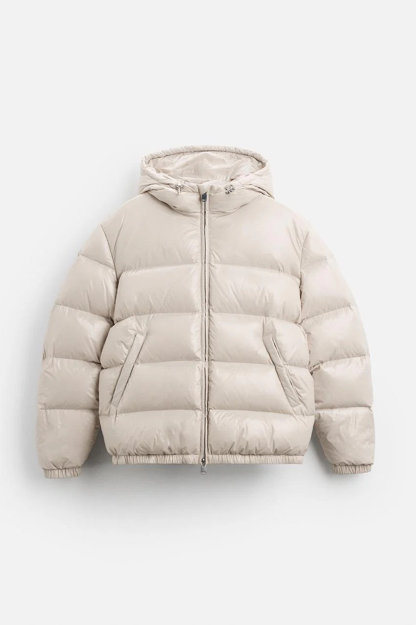 100% Daunen Pufferjacke