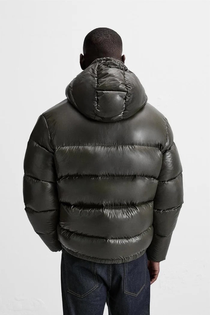100% Daunen Pufferjacke