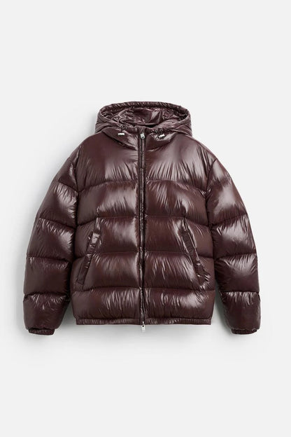 100% Daunen Pufferjacke