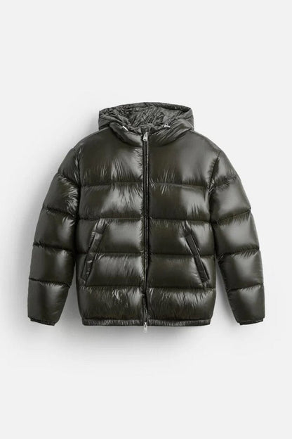 100% Daunen Pufferjacke